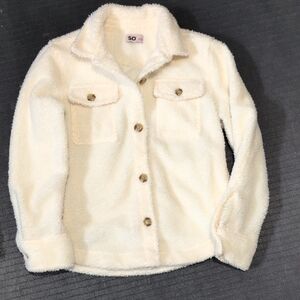SO Kids Cream Fleece Jacket